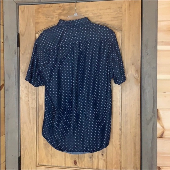 Tommy Hilfiger dark blue print short sleeve shirt Size Large - Picture 6 of 8
